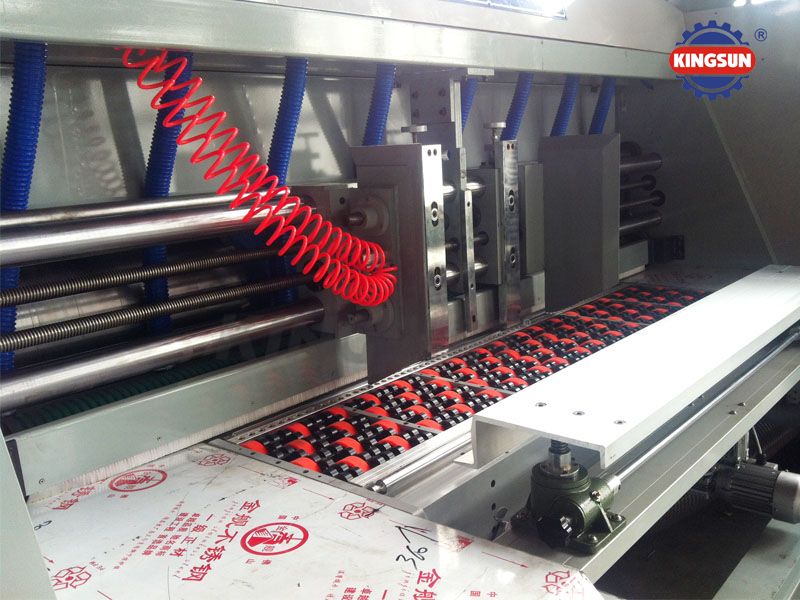 High speed flexo printer slotters and in line die-cutters