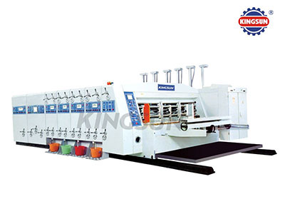 High speed flexo printer slotters and in line die-cutters