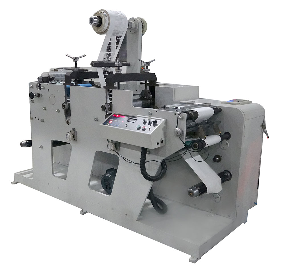 DK-320G-2 Model Label Slitting Machine with Two Units Rotary Die-cutting 